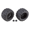 Team Associated Rival MT10 Tires and Method Wheels Mounted Hex Black