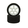 Enneti 1/12 On Road Front 37 Shore White(1pr)