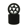 Enneti 1/12 On Road Rear Carbon (37 shore) (1pr)