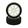 Enneti 1/10 Touring Front 26mm (37 Shore) (White) (1pr)