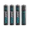 Pale Blue Lithium Ion Rechargeable AAA Batteries (4pk)