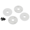 Pro-Motion 1/10 Magnum 2.2'' Dirt Oval Wheels Mud Covers (White) (4)