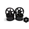Racers Edge 1/10 On-Road Drifting Car Wheels (6V Style) (Silver Anodized Aluminum) (4pcs)