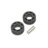 Team Losi Racing Idler Gear & Shaft, Laydown: 22 4.0