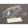 Team Losi Racing Cab Forward Body, Clear: 8IGHT 4.0