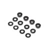 Team Losi Racing M3 Caster Block Alum Washer Set, Black (4ea)