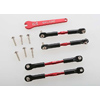 Traxxas Aluminum Turnbuckle Camber Link Set (Red) (4)