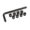 Traxxas Aluminum Pivot Ball Cap Set w/Tool (Hard-Anodized) (8)