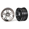 Traxxas Wheels 1.9' Split-Spoke (Black Chrome) (Front) (2)