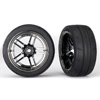 Traxxas Tires And Wheels Assembled ( 1.9' Response Tires) (Extra Wide, Rear) (2)
