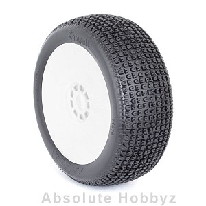 AKA Racing Catapult 1/8 Buggy Tires (Pre-Mounted) (White) (Soft- Long Wear) (2)