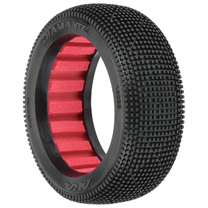 AKA Racing Diamante 1/8 Buggy Tires (Clay) (2)