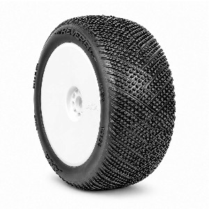 AKA Racing Reverb Super Soft Long Wear F/R 4.0 Off-Road Truck Tires MTD 17mm White (2)  