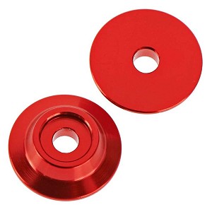 ARRMA Wing Button Aluminum Red (2)