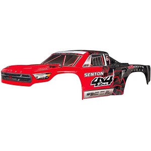 ARRMA 1/10 Painted Body with Decal Trim, Red: SENTON 4x4 BLX