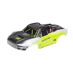 ARRMA SENTON Clipless Painted Decaled Trimmed Body, Yellow