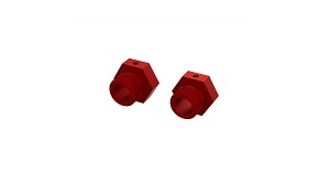 ARRMA Aluminum Wheel Hex 24mm (Red) (2)