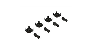 ARRMA Shock Rod End & Spring Perch Set (4 Shocks)