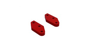 ARRMA Aluminum Steering Plate A (Red) (2)