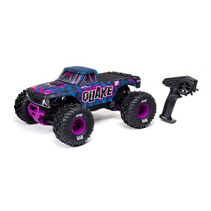 ARRMA 1/10 QUAKE 223S DSC 2WD RTR Brushless Monster Truck (Purple)