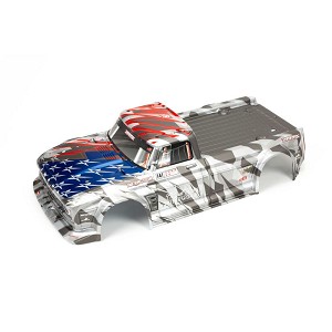 ARRMA INFRACTION 6S BLX Painted Body Silver-Red