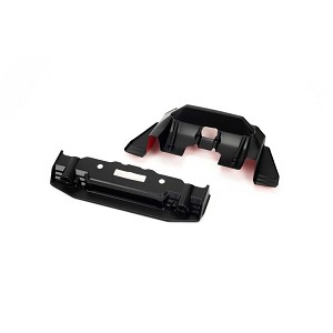 ARRMA Felony Painted Splitter And Diffuser Black-Red