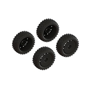 ARRMA dBoots '2-HO' Tire Set Glued (Black) (2 Pairs)
