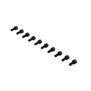 ARRMA Cap Head Hex Machine Screw M2.5x6mm (10)