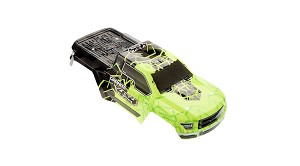 ARRMA Body Painted/Decal Green Granite 4x4 Mega