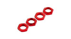 ARRMA Aluminum Wheel Nut 17mm Red Nero (4)