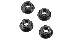 ARRMA Serrated Flange Wheel Nut 4mm (4)