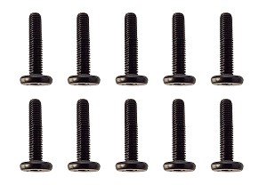 Team Associated Screws M3X0.5X16mm LP SHCS Black