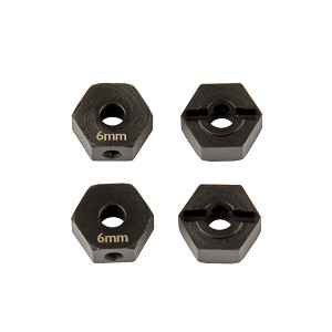 Associated FT Enduro Wheel Hexes 6mm Steel