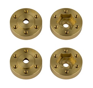 Associated FT Enduro Beadlock Hex Adapters Brass