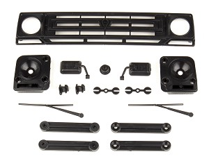 Associated Sendero Body Accessories Black