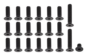 Team Associated RC10CC 8-32 Screw Set Black (20pcs)