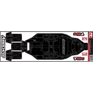 Team Assocaited RC10T6.4 FT Chassis Protective Sheet, printed