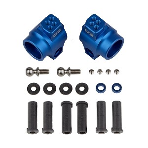 Team Associated DR10 FT Rear Hub Set Blue Aluminum
