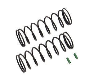 Team Associated Front Springs V2, Green [4.9lb