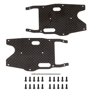 Team Associated RC8B3.1 FT Graphite Arm Stiffeners (Rear)