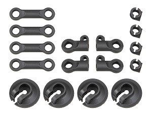 Team Associated RC8B4 Spring Cups And Shock Rod Ends