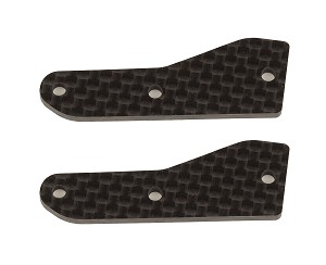Team Associated RC8B4 FT Front Upper Suspension Arm Inserts carbon fiber 2.0 mm