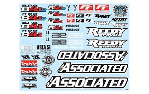 Team Associated RC8B4.1/RC8B4.1e Decal Sheet