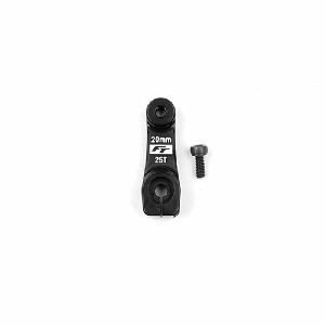 Team Associated RC8 FT Aluminum Clamping Servo Horn, 25t, 20mm, -2mm Offset