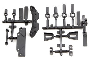 Team Associated RC10B6.3 Tower Covers, Wire Clips & Rod Ends