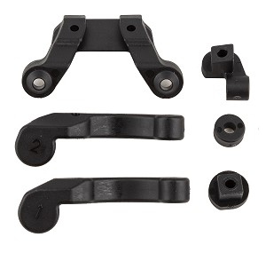 Team Associated RC10B6.4 Front Wing Mount Fan Mounts and Battery Brace Shim Set