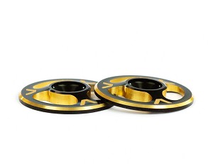 Avid RC Triad Wing Buttons | Dual Black / Gold