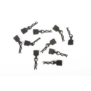 Axial 3mm Body Clip with Tab, Black (10pcs)