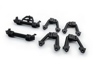 Carisma Front/Rear Bumper Mounts and Shock Hoops Mounts: SCA-1E
