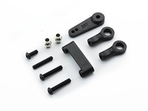 Carisma Steering Drag Link and Servo Arm Set: SCA-1E
